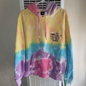 Vans Men's Multicolor Tie-Dye Oversized Hoodie Small
